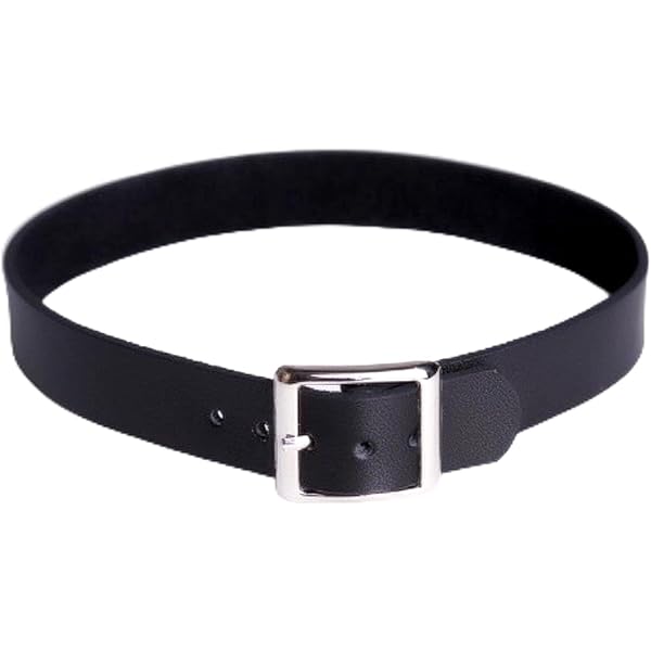 Amazon | [SKULLNEST] レザー チョーカー プレーン レッド 首輪 ネック